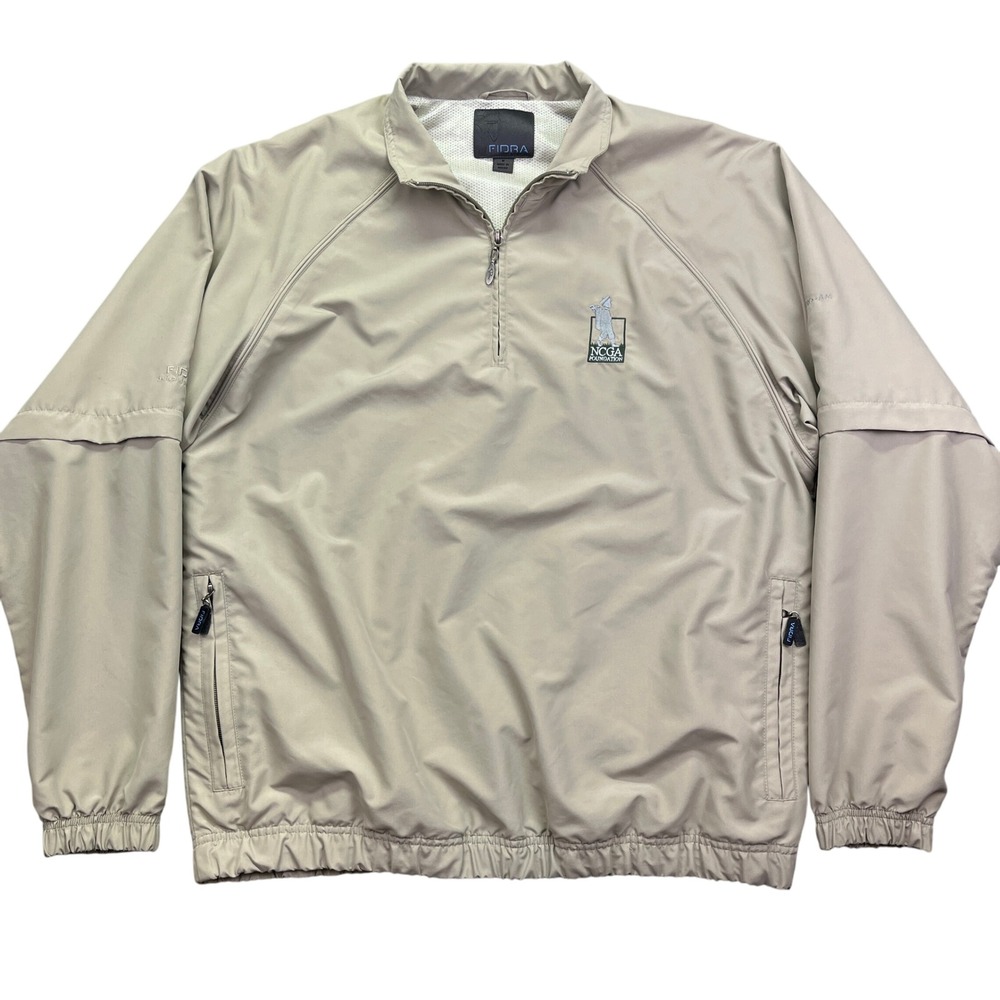 FIDRA Golf Windbreaker Pullover‎ NCGA Foundation Lightweight Jacket Medium